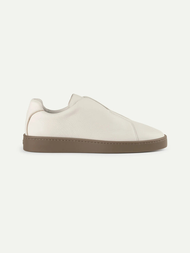 Leather Laceless Sneakers 2 Tone