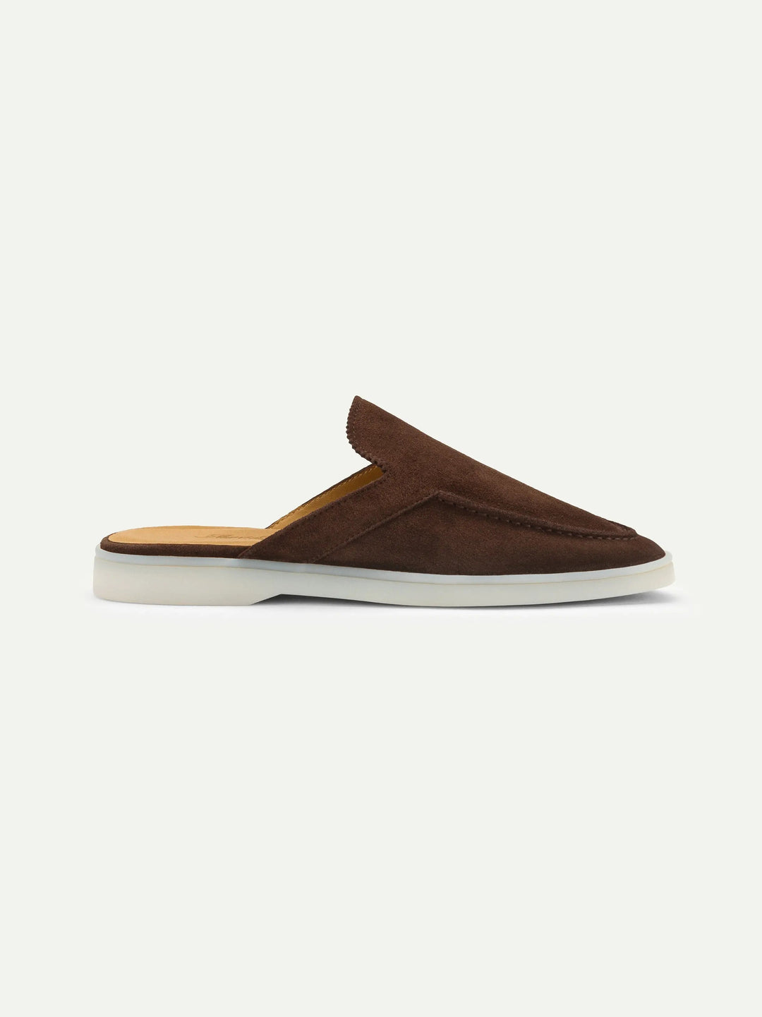 Open Suede Loafers Brown