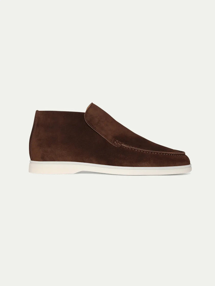 Suede High Loafers Brown