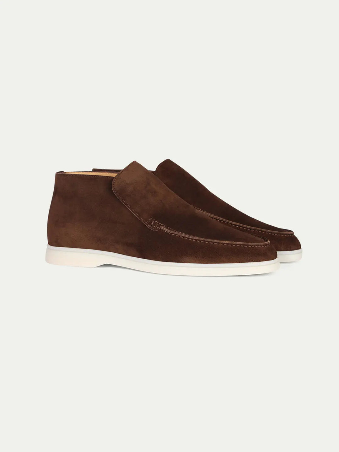 Suede High Loafers Brown