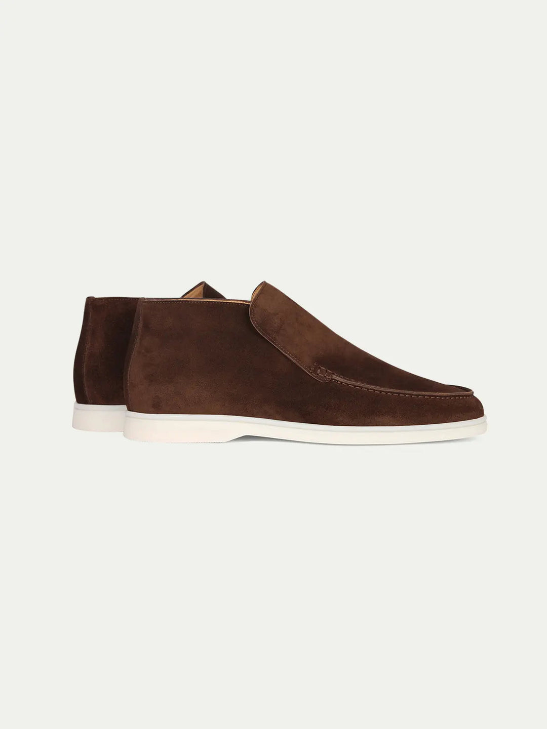 Suede High Loafers Brown