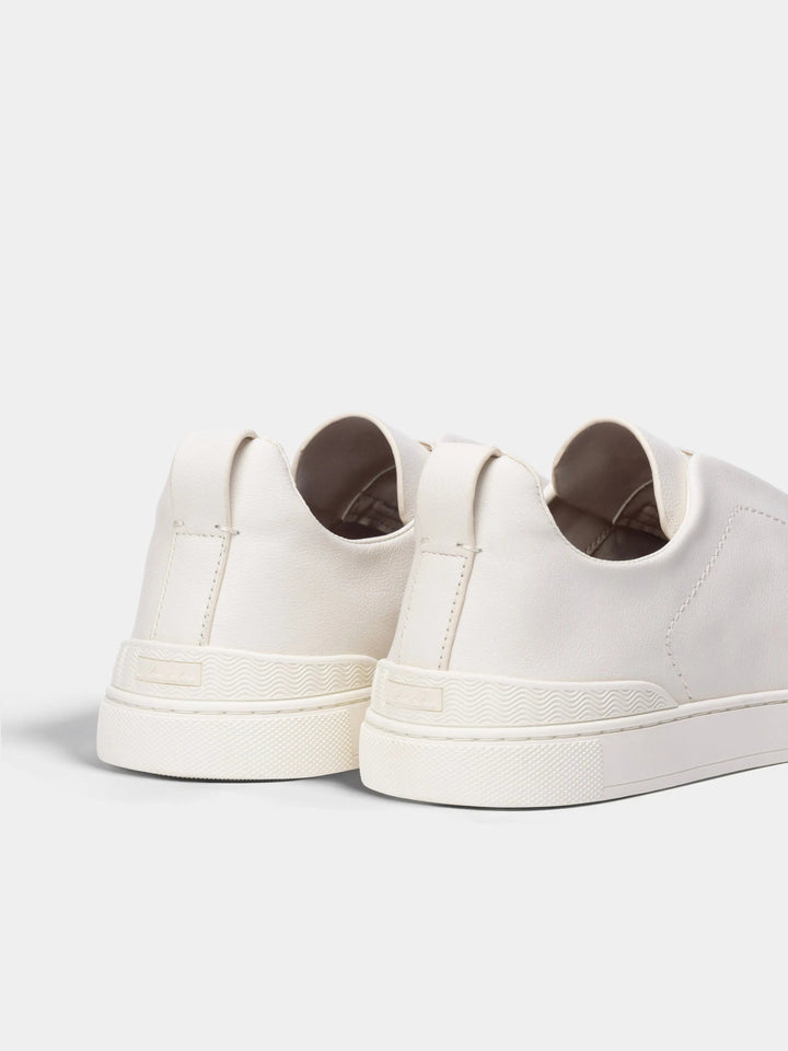 Leather Low Sneakers White