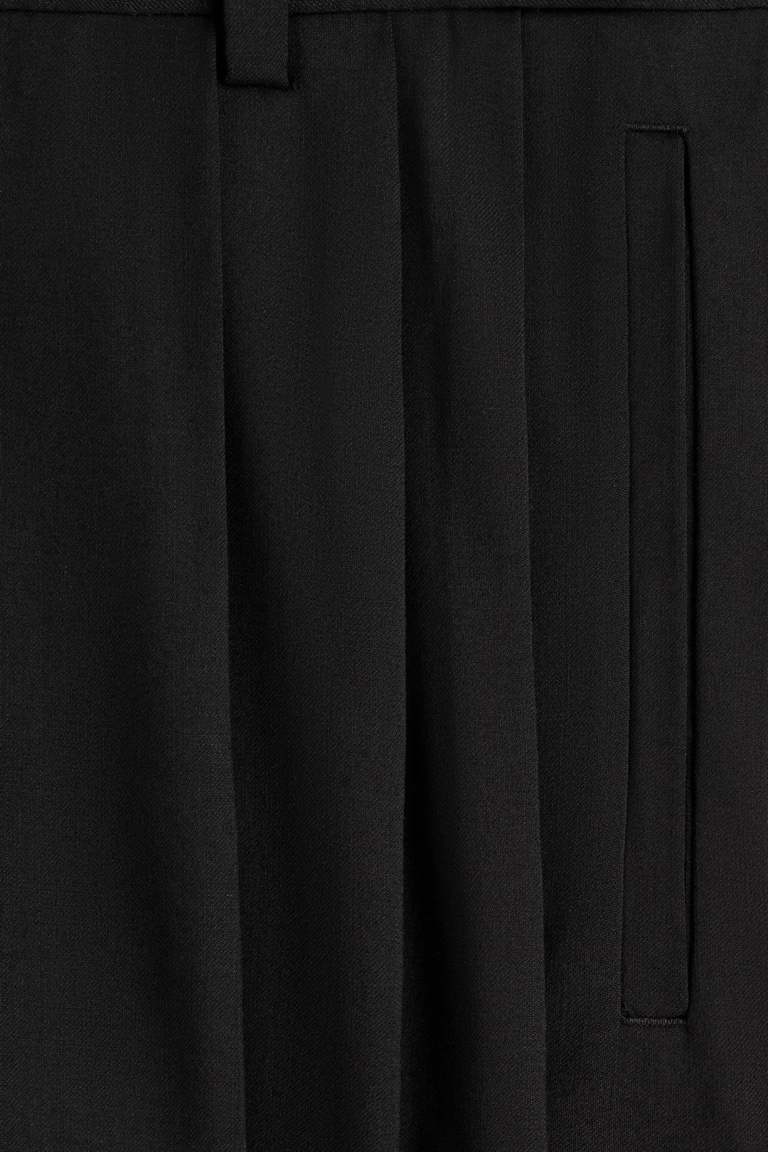 PLEATED RELAXED-FIT WIDE-LEG TROUSERS
