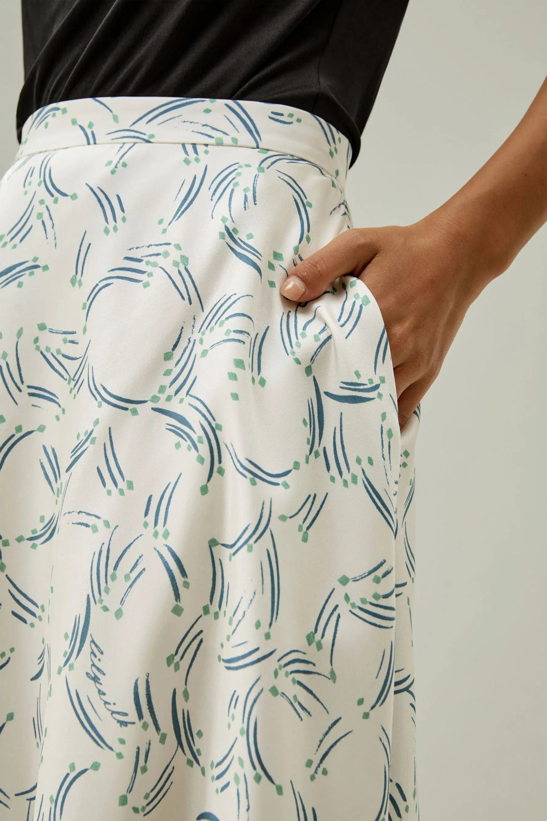 Botanical A-Line Skirt