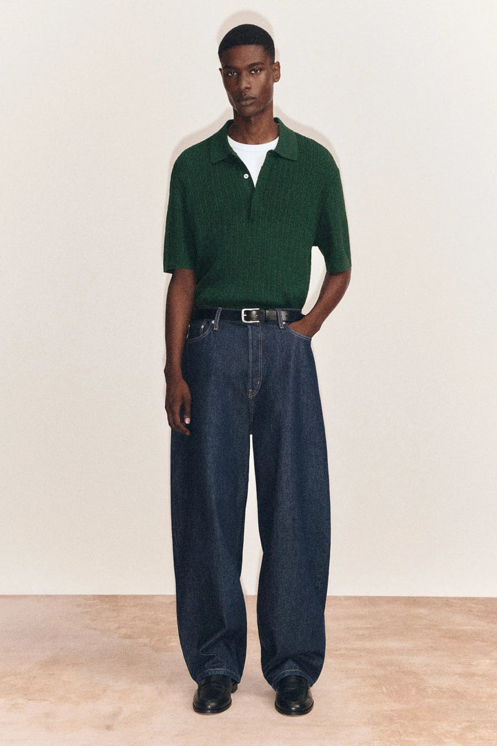 MALLOW RELAXED-FIT BARREL-LEG JEANS