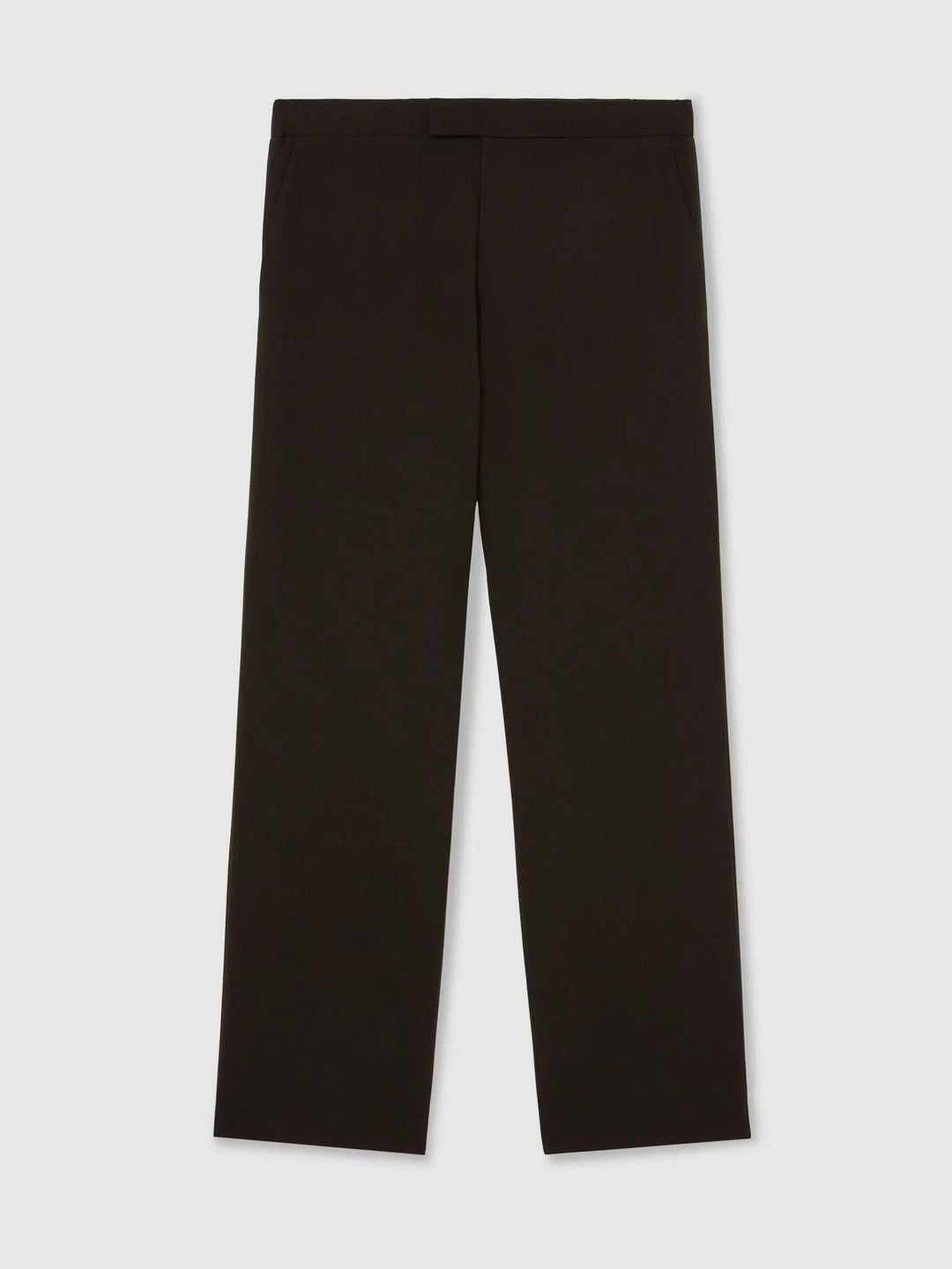 Relaxed Fit Stretch Drawstring Trousers in Brown