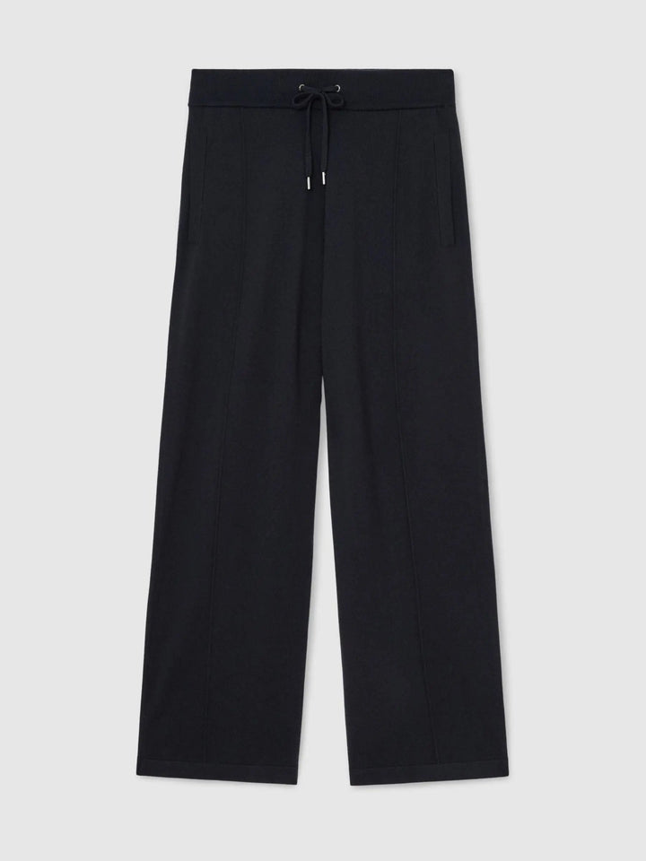 Merino Wool-Blend Relaxed-Fit Joggers in Navy