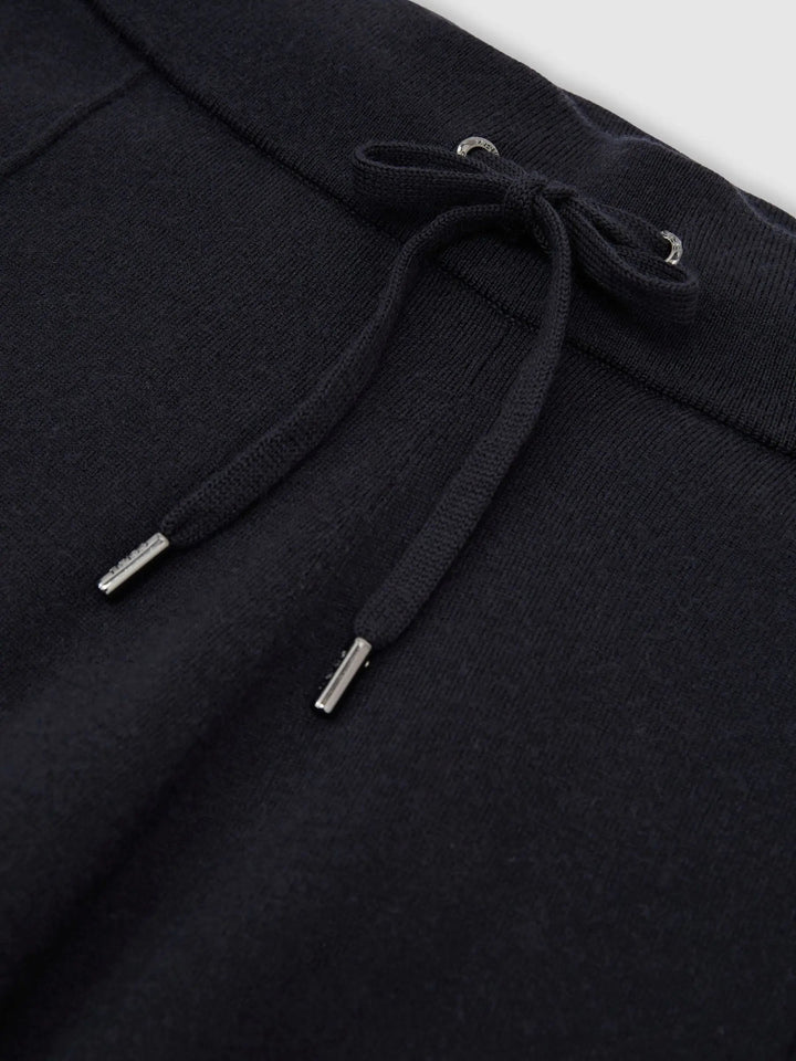 Merino Wool-Blend Relaxed-Fit Joggers in Navy