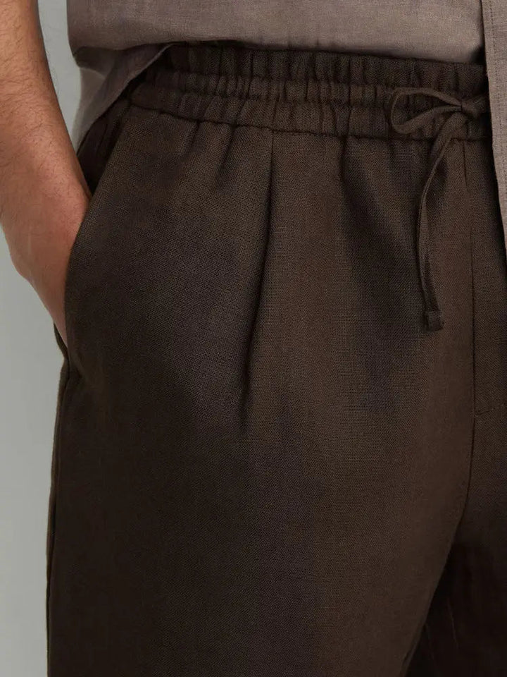 Linen Drawstring Shorts