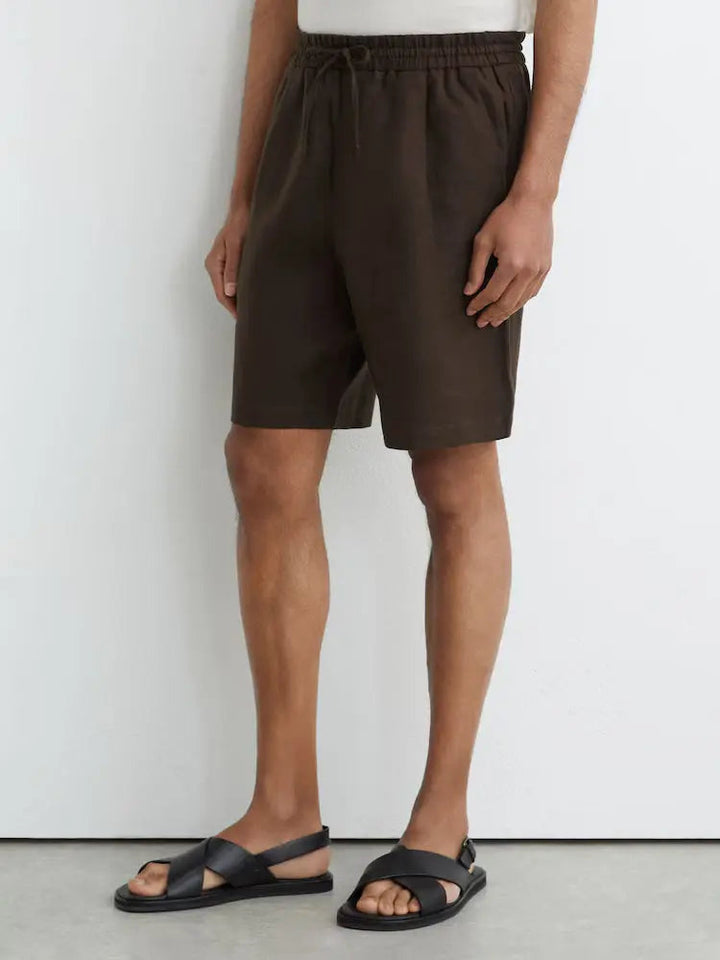 Linen Drawstring Shorts