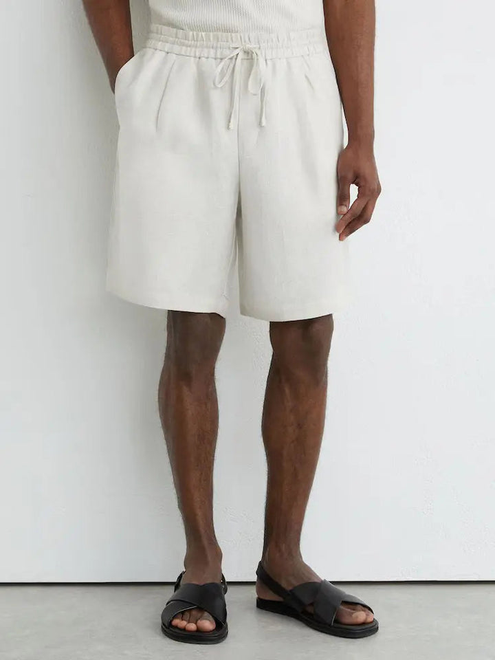 Linen Drawstring Shorts