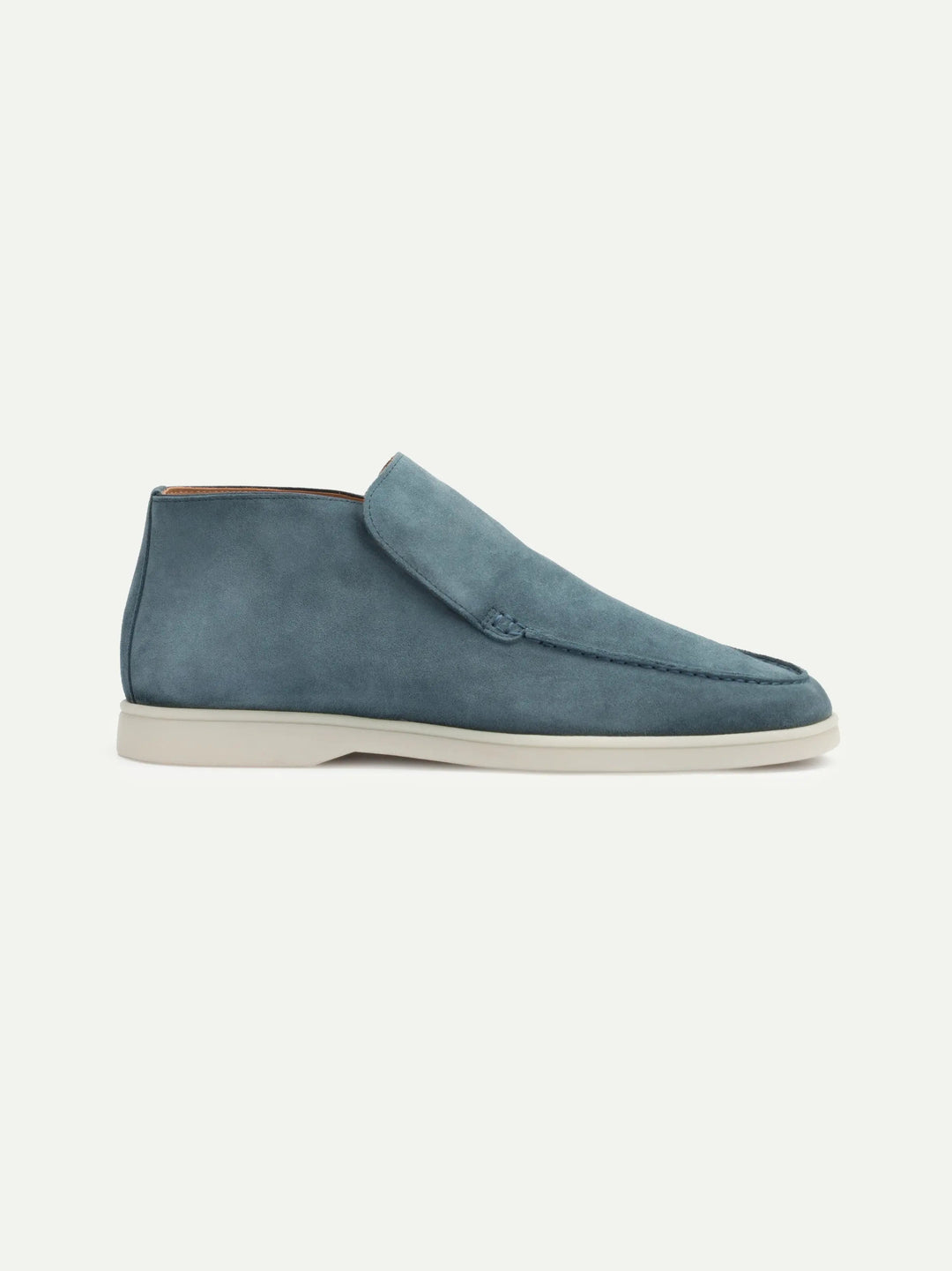 Suede High Loafers Turqoise