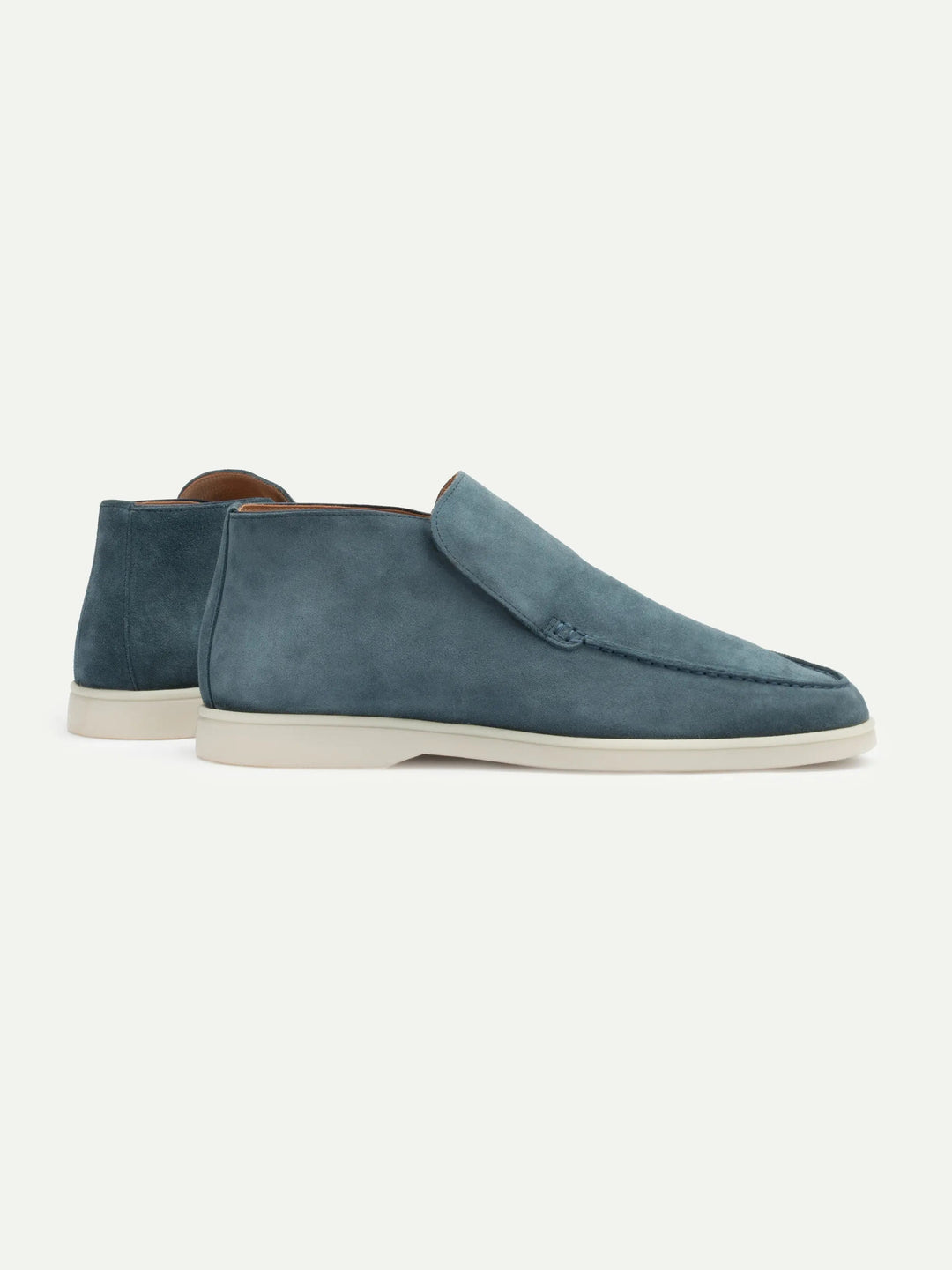 Suede High Loafers Turqoise