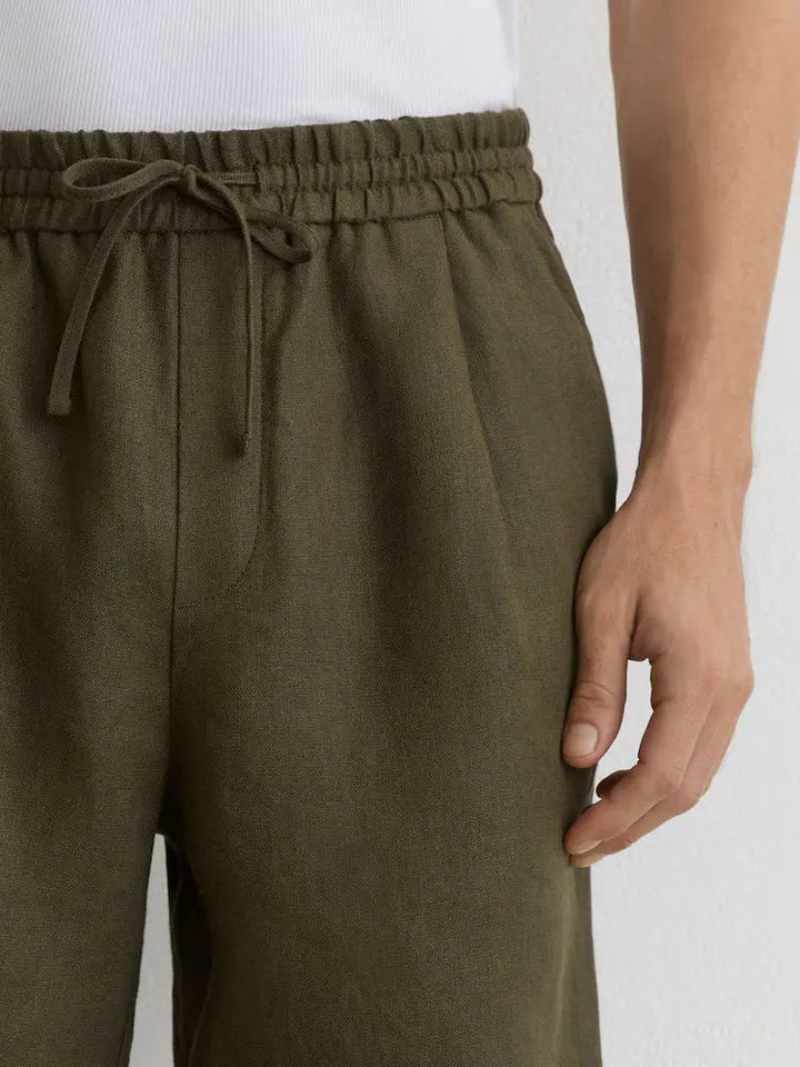Linen Drawstring Shorts