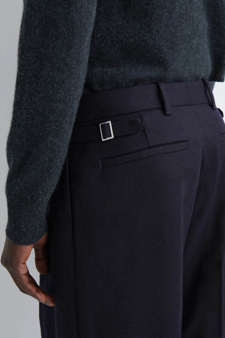 WOOL RELAXED-FIT STRAIGHT-LEG TROUSERS