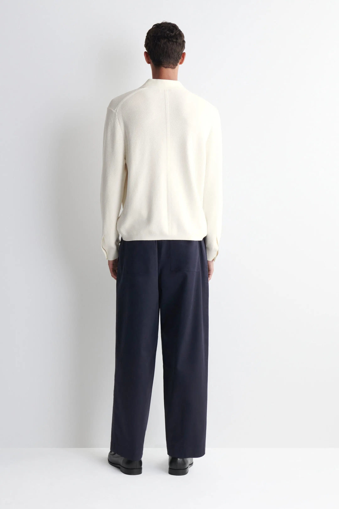 COTTON-TWILL RELAXED-FIT STRAIGHT-LEG TROUSERS