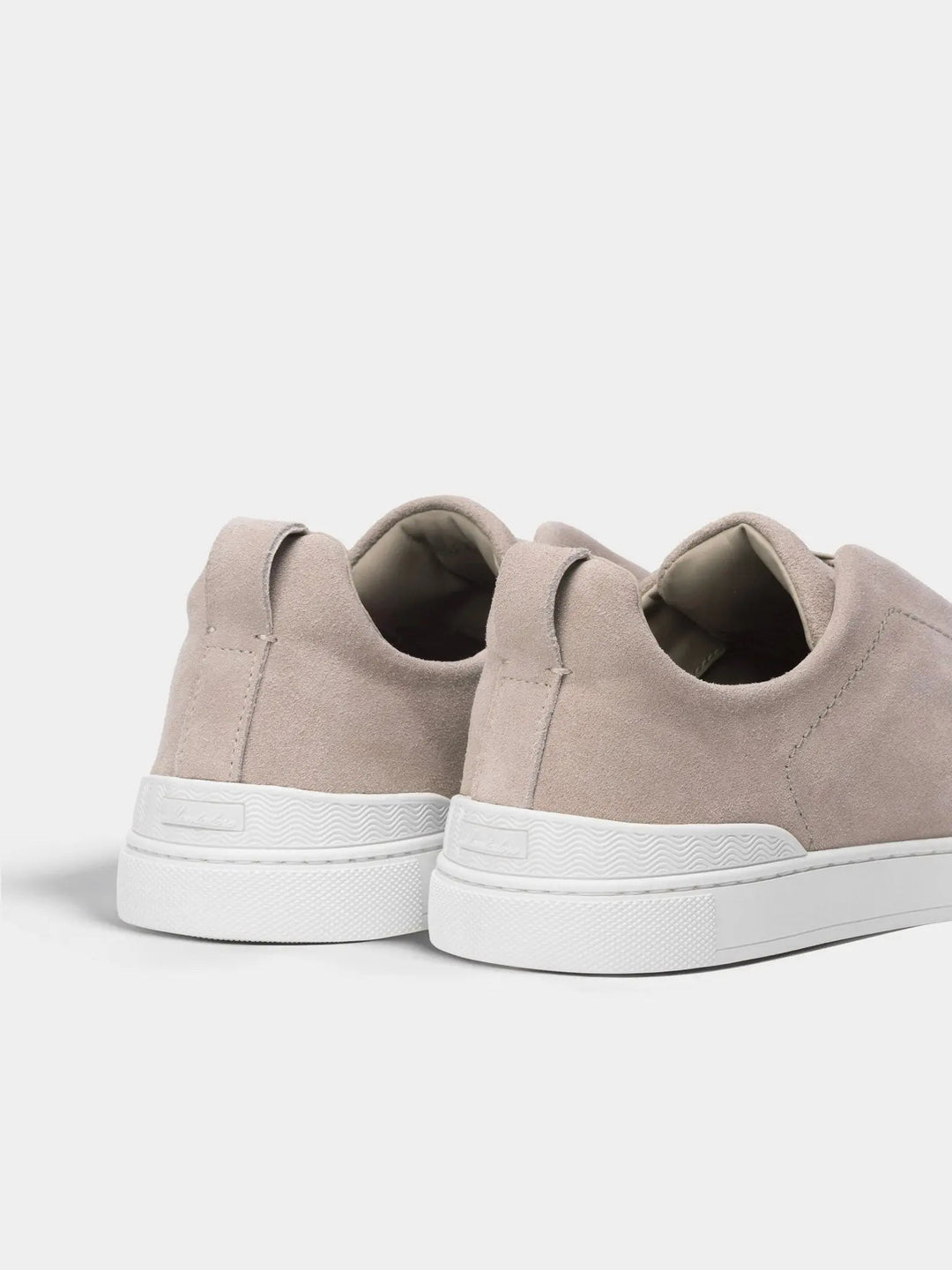Suede Low Sneakers Beige