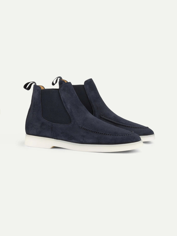 Suede Chelsea Boots Navy