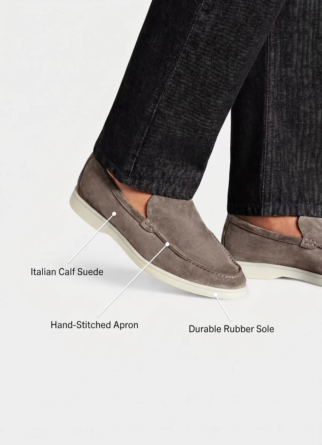 Italian Calf Suede Loafer
