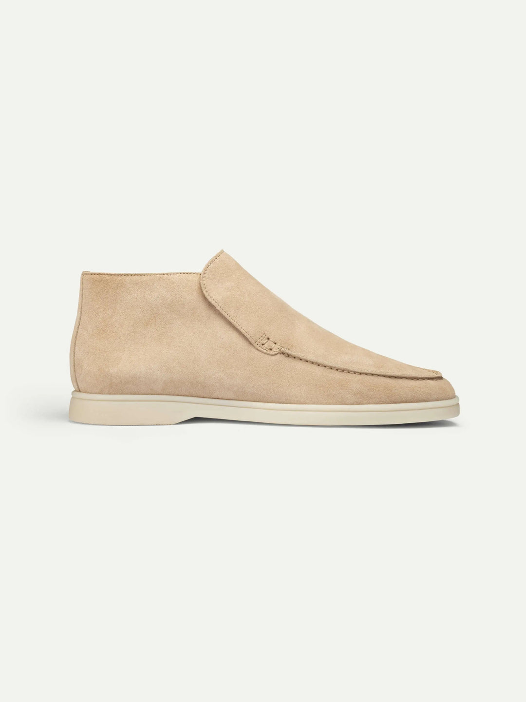 Suede High Loafers Beige
