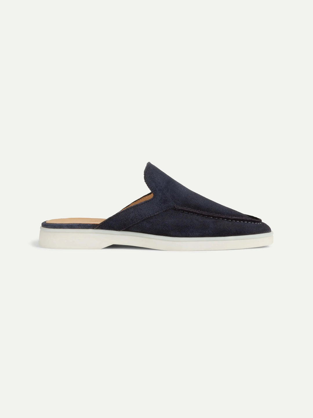 Open Suede Loafers Navy