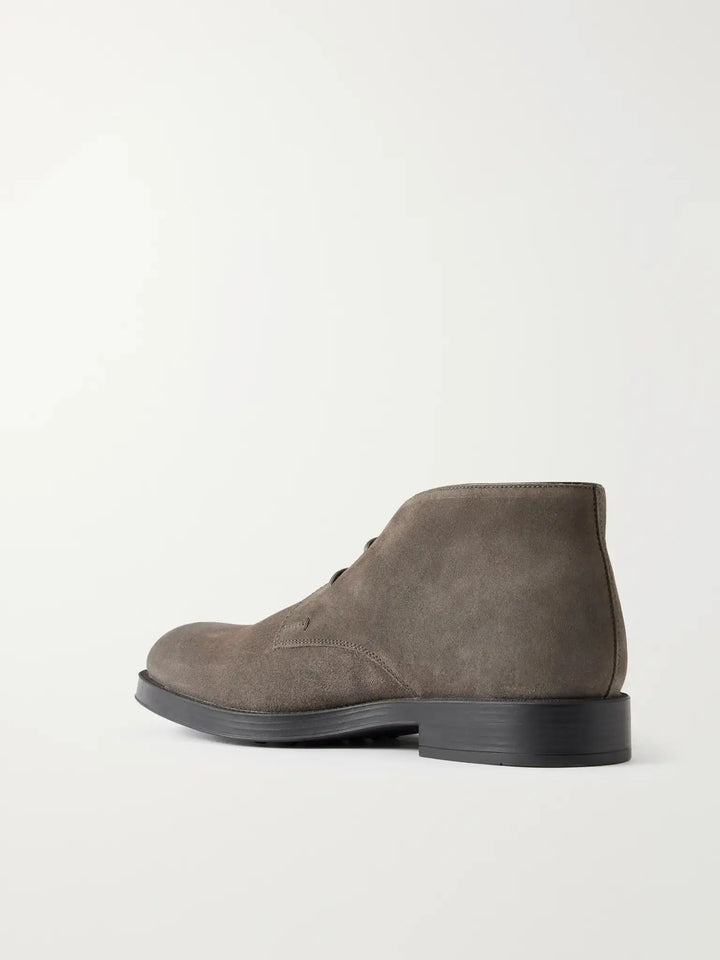 Suede Lace-Up Boots