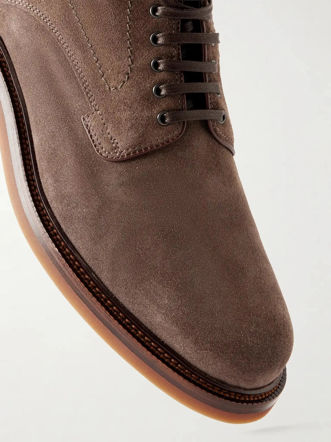 Suede Lace-Up Boots