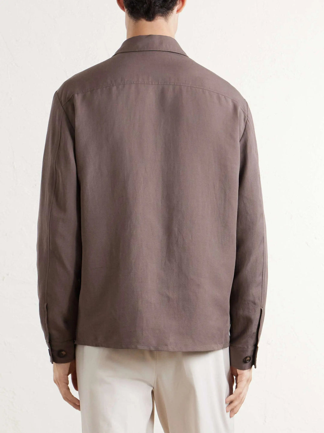 Linen-Blend Shirt
