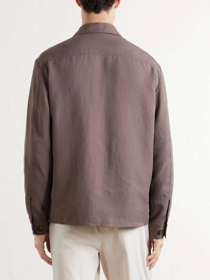 Linen-Blend Shirt