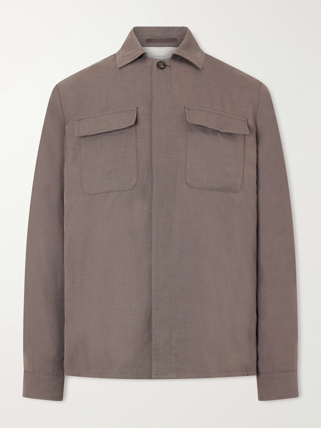 Linen-Blend Shirt