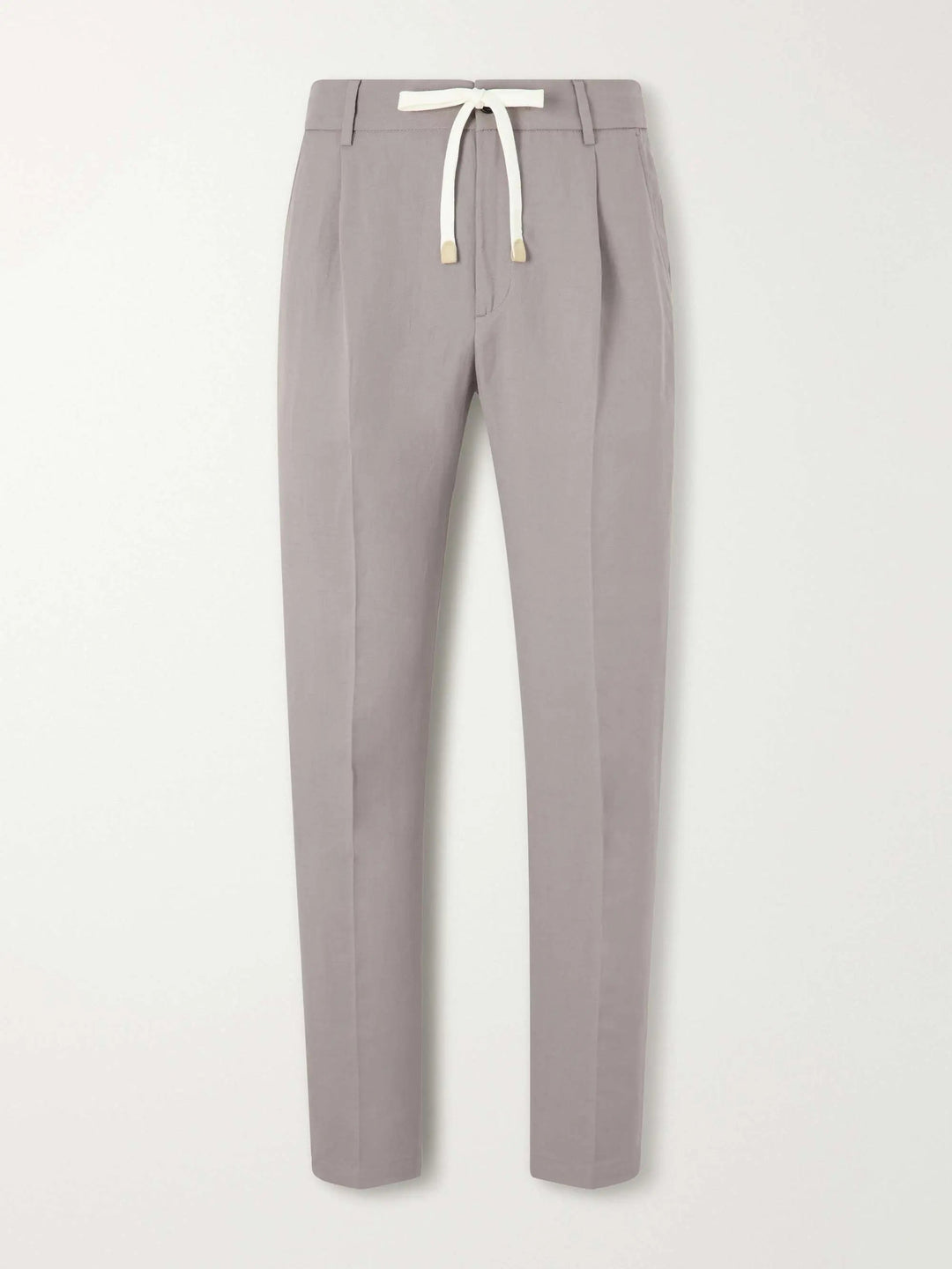 Straight-Leg Lyocell and Linen-Blend Trousers