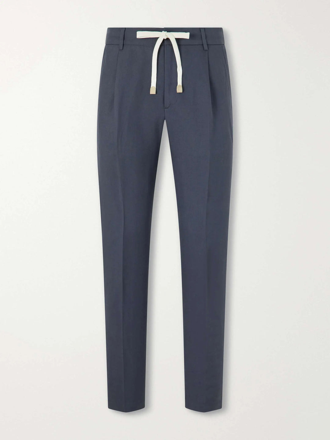 Straight-Leg Lyocell and Linen-Blend Trousers