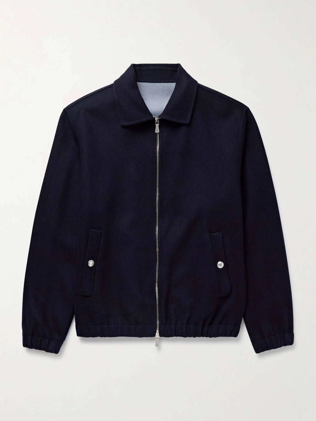 Wool-Felt Bomber Jacket