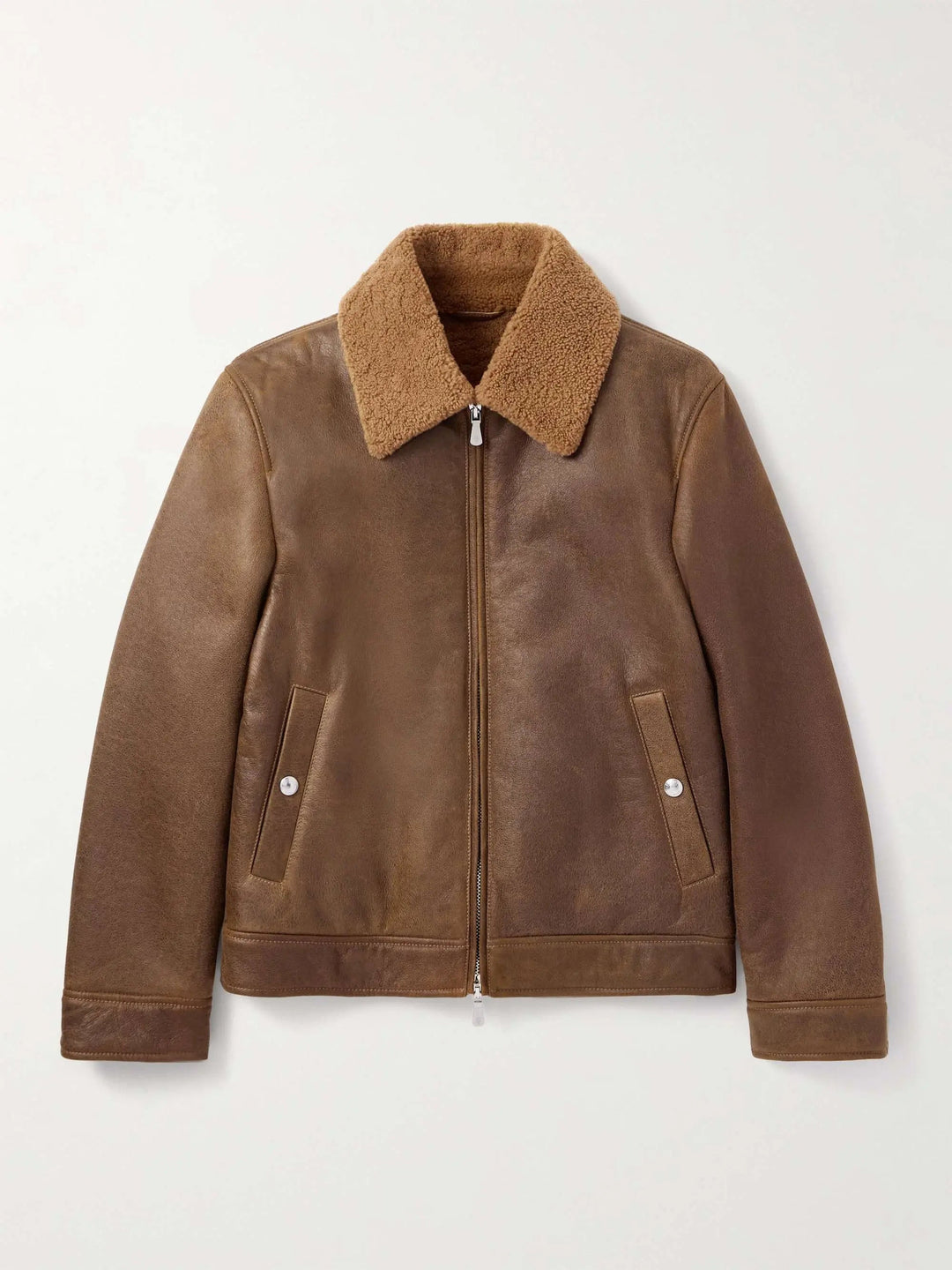 Slim-Fit Shearling Jacket