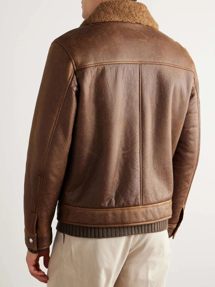 Slim-Fit Shearling Jacket