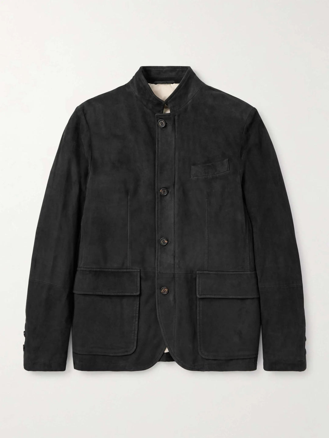 Padded Suede Down Jacket