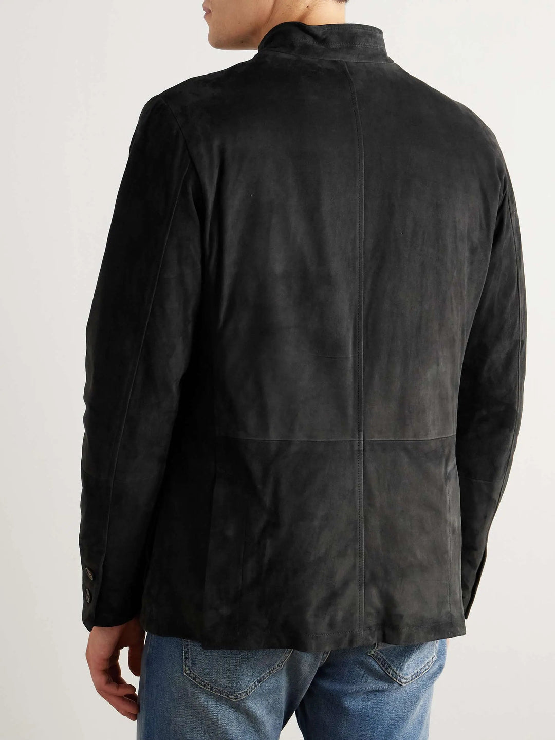 Padded Suede Down Jacket
