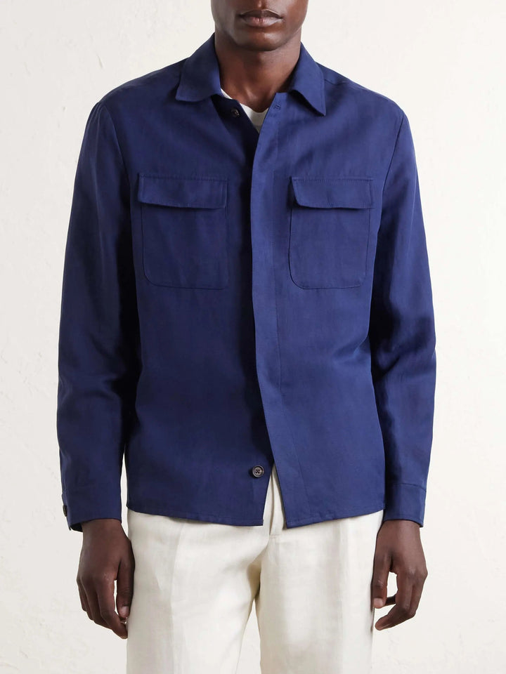 Lyocell and Linen-Blend Shirt