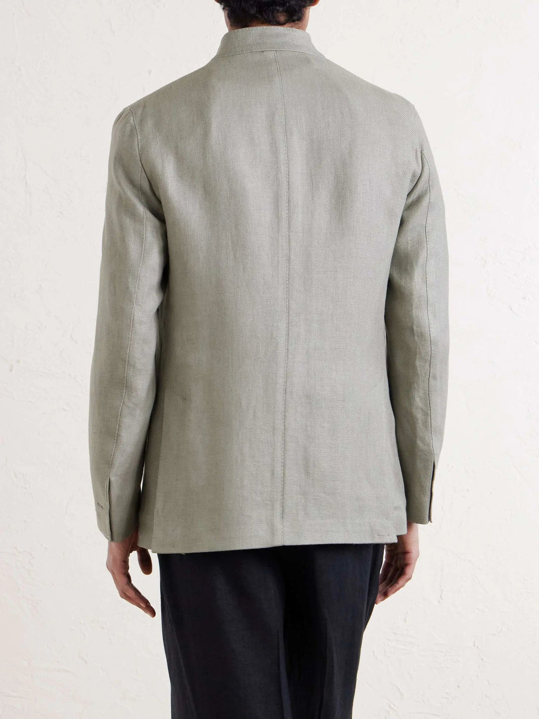 Slim-Fit Linen Blazer