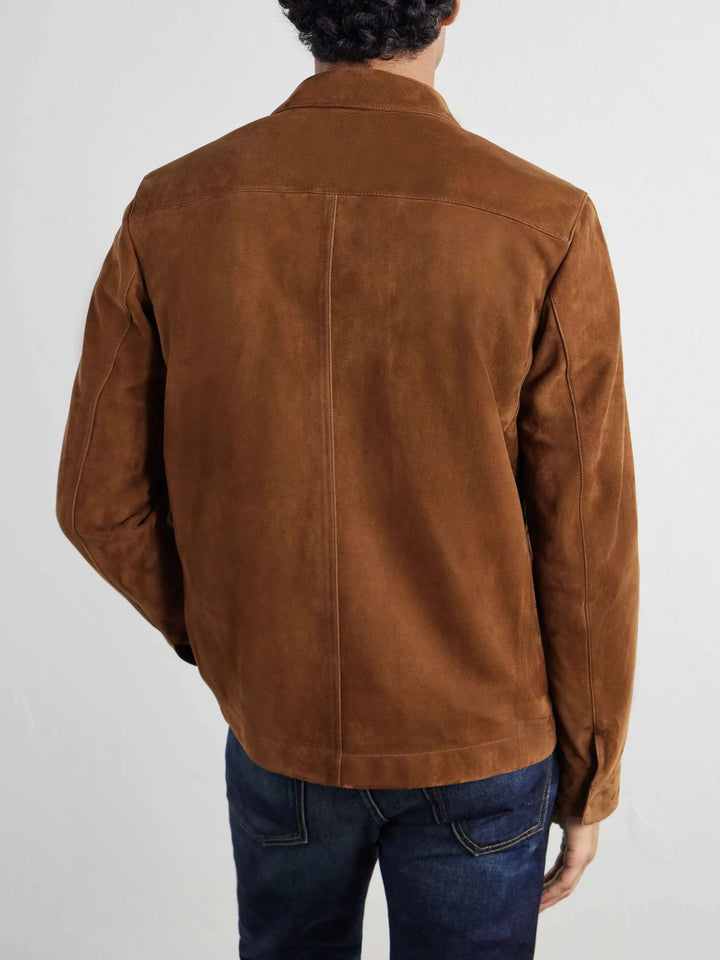 Panelled Suede Jacket