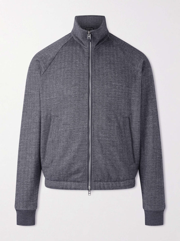 Wool and Silk-Blend Jacket