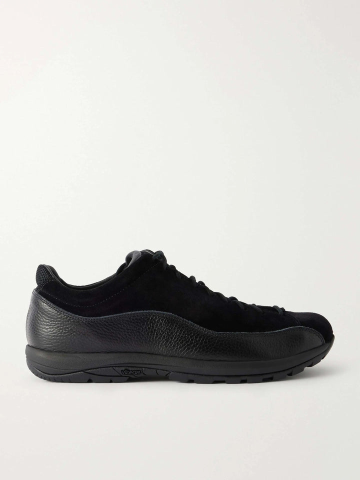 Suede and Leather Sneakers Black