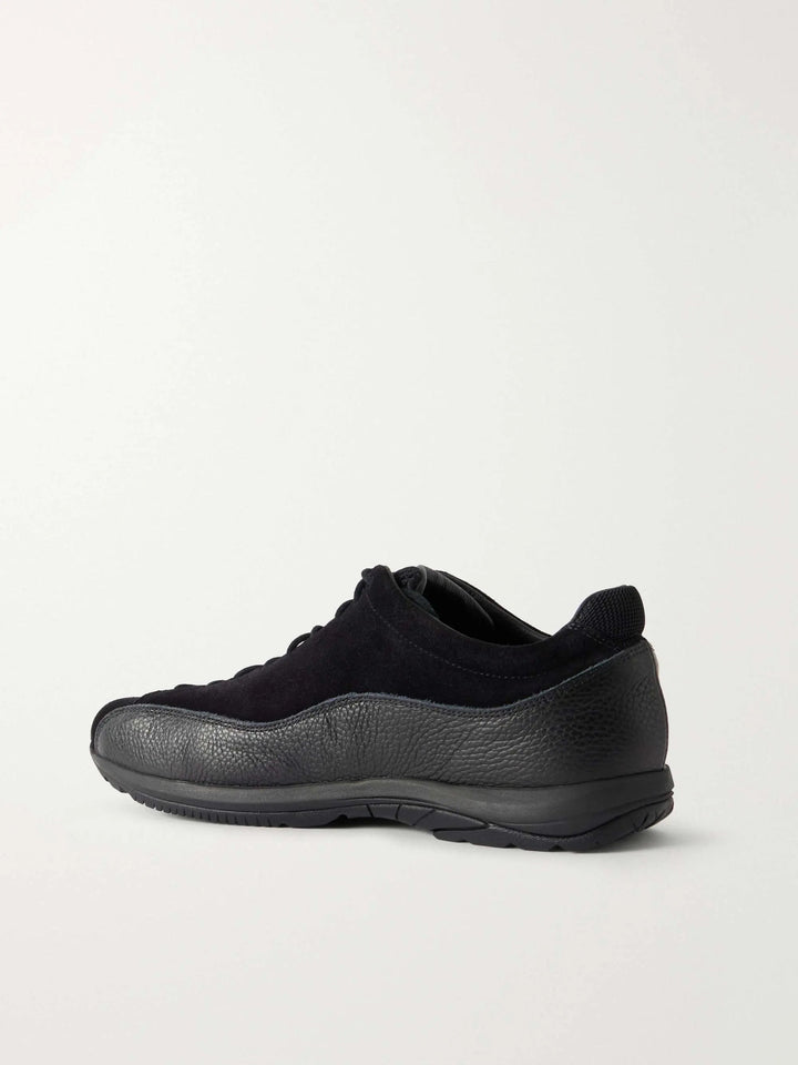 Suede and Leather Sneakers Black