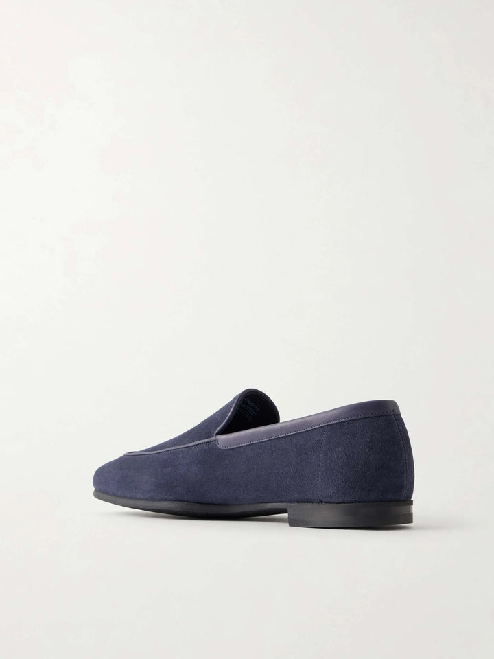 Suede Loafers Navy