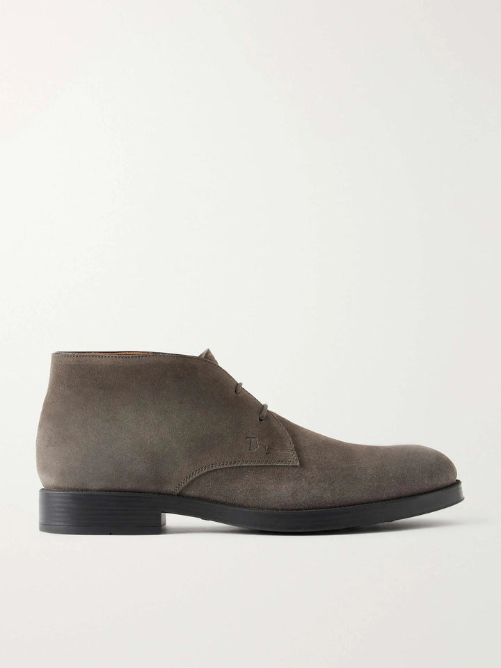 Suede Lace-Up Boots