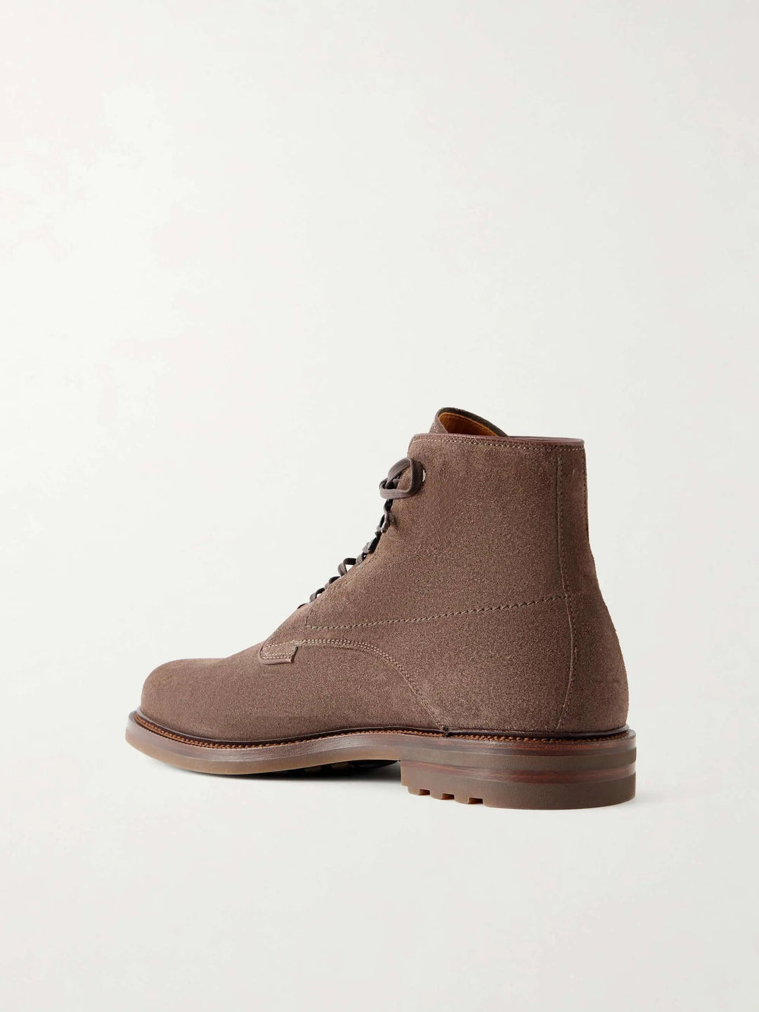 Suede Lace-Up Boots