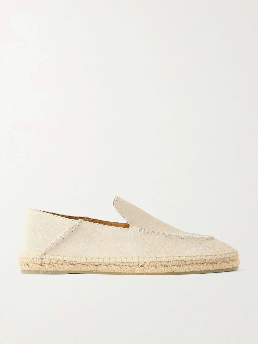 Suede Espadrilles Cream