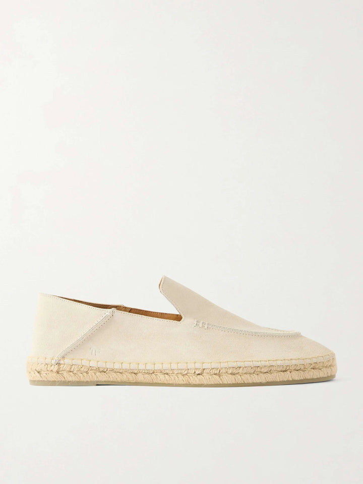Suede Espadrilles Cream