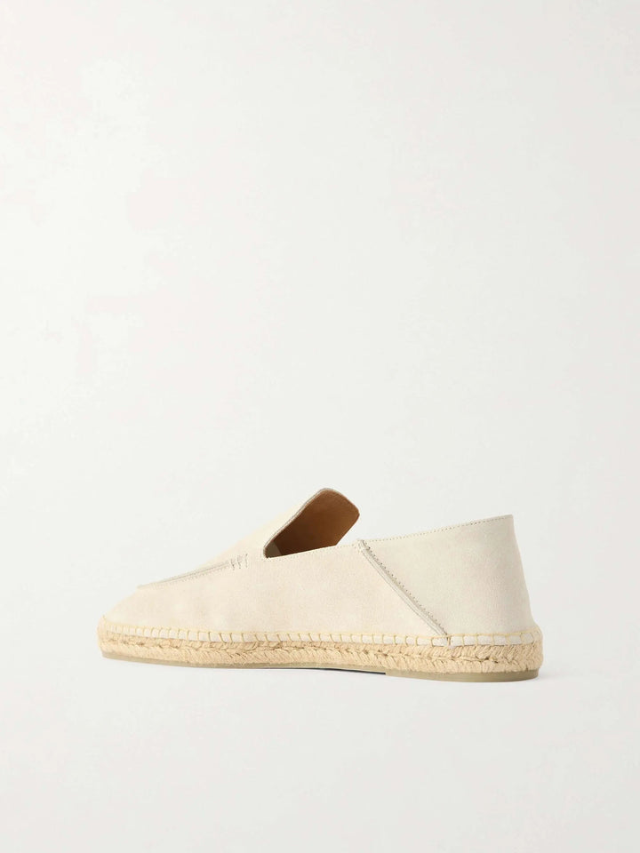 Suede Espadrilles Cream