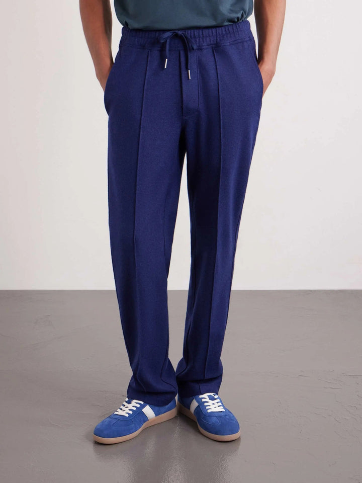 Straight-Leg Wool Sweatpants